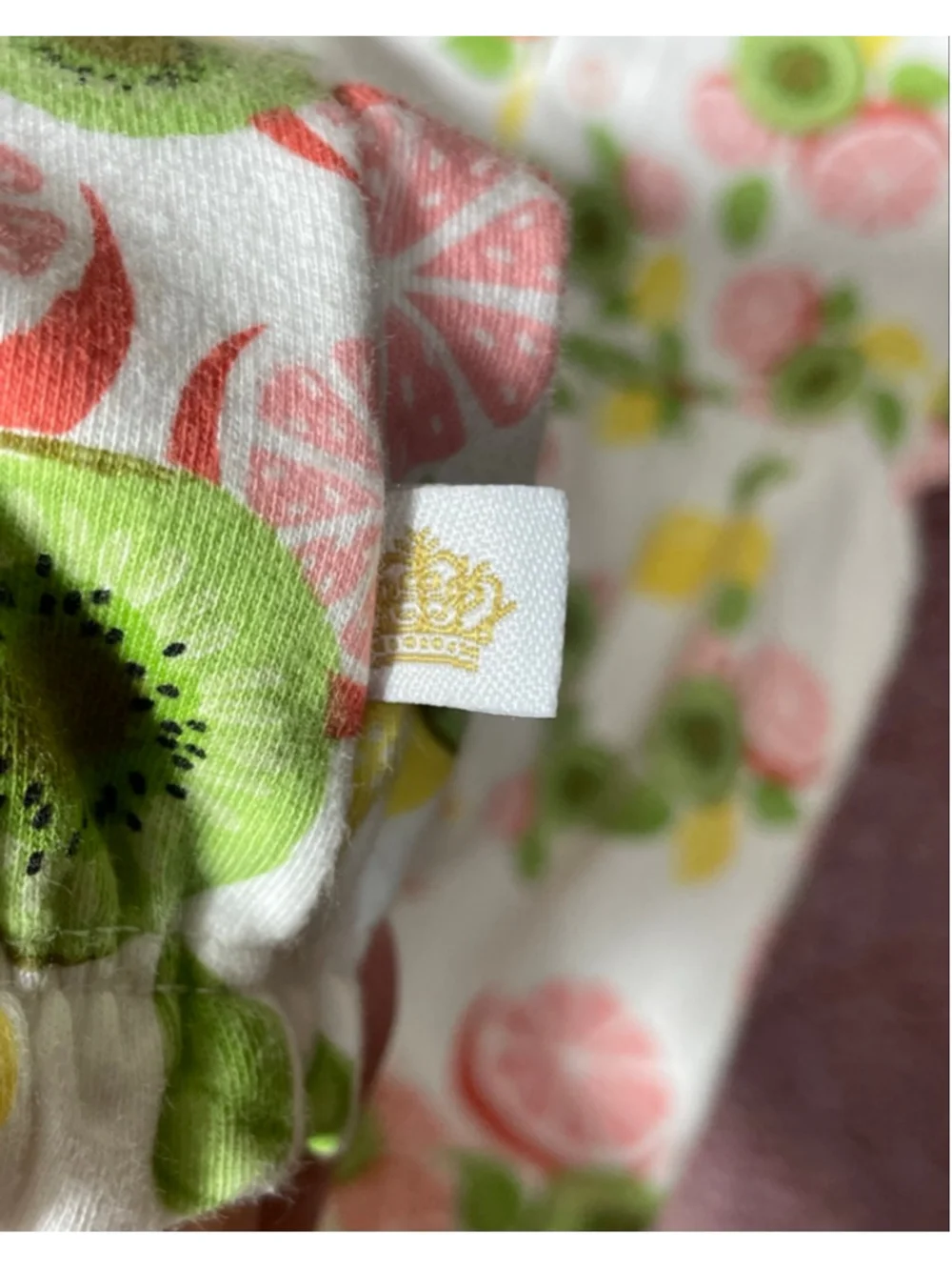 Girls Rosie Pope 12 Months White grapefruit kiwi smocked bubble romper